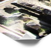 Im Inneren des römischen Kolosseums Panorama Fotodruck (Ecke)