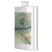 Im Inneren eines halb wertvollen Steins Flachmann (Links)