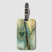 Im Inneren eines halb wertvollen Steins Gepäckanhänger (Vorderseite Vertikal)