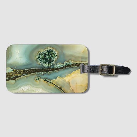 Im Inneren eines halb wertvollen Steins Gepäckanhänger (Vorderseite (Horizontal))