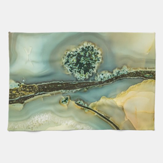 Im Inneren eines halb wertvollen Steins Geschirrtuch (Horizontal)