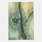 Im Inneren eines halb wertvollen Steins Geschirrtuch (Vertikal)