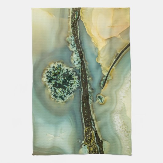 Im Inneren eines halb wertvollen Steins Geschirrtuch (Vertikal)