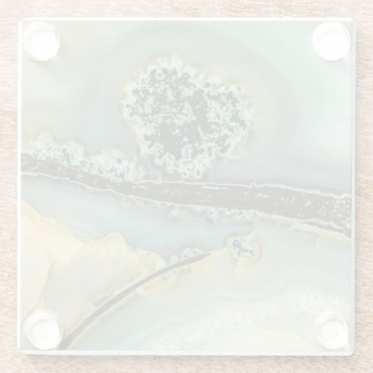 Im Inneren eines halb wertvollen Steins Glasuntersetzer (Rückseite)