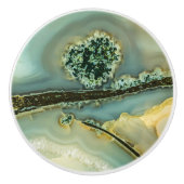 Im Inneren eines halb wertvollen Steins Keramikknauf (Vorderseite)