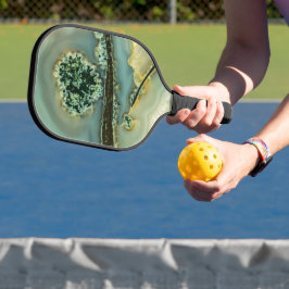Im Inneren eines halb wertvollen Steins Pickleball Schläger