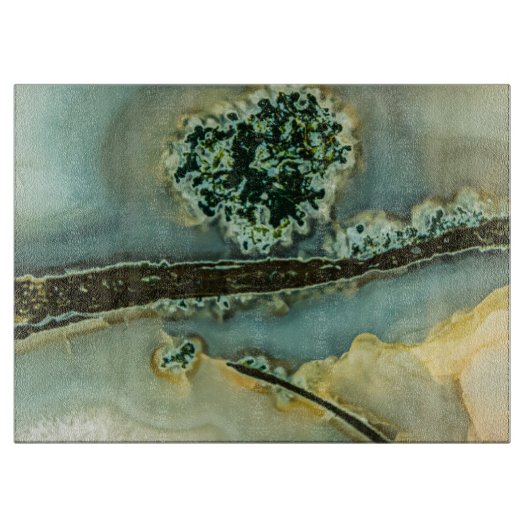 Im Inneren eines halb wertvollen Steins Schneidebrett (Vorderseite)