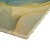 Im Inneren eines halb wertvollen Steins Schneidebrett (Ecke)