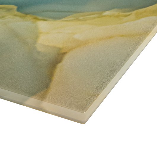 Im Inneren eines halb wertvollen Steins Schneidebrett (Ecke)