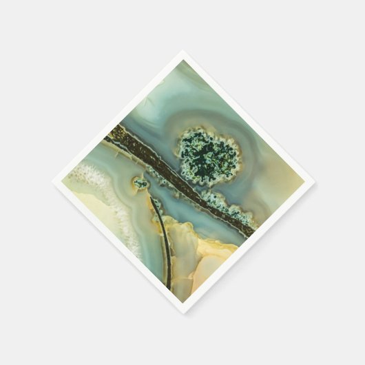 Im Inneren eines halb wertvollen Steins Serviette (Ecke)