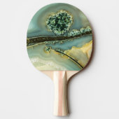 Im Inneren eines halb wertvollen Steins Tischtennis Schläger (Rückseite)