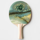 Im Inneren eines halb wertvollen Steins Tischtennis Schläger (Vorderseite)