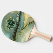 Im Inneren eines halb wertvollen Steins Tischtennis Schläger (Seitenansicht)