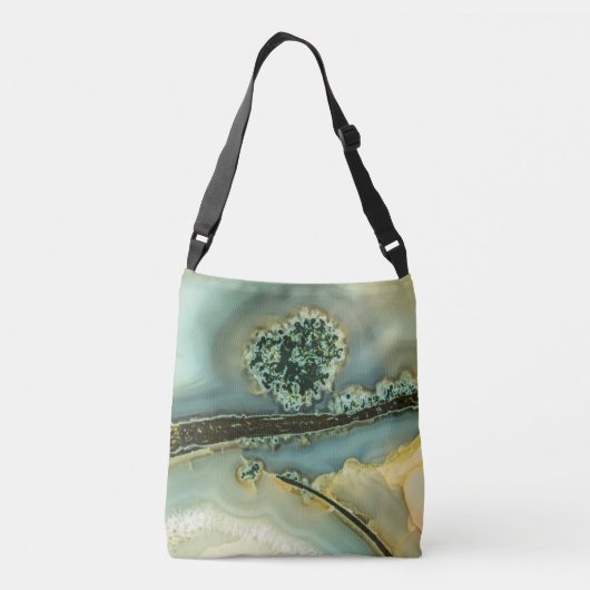 Im Inneren eines halb wertvollen Steins Tragetaschen Mit Langen Trägern (Rückseite)