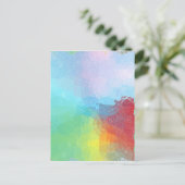 Im Inneren eines Regenbogens Postkarte (Stehend Vorderseite)