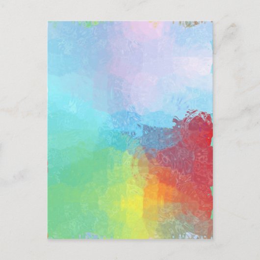 Im Inneren eines Regenbogens Postkarte (Vorderseite)