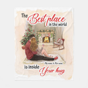 Im Inneren Ihres Huggy Blanket Couple Valentine Ge Fleecedecke