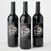 Im Inneren ist es tot, aber es sind Ostereier Weinetikett (Flaschen)