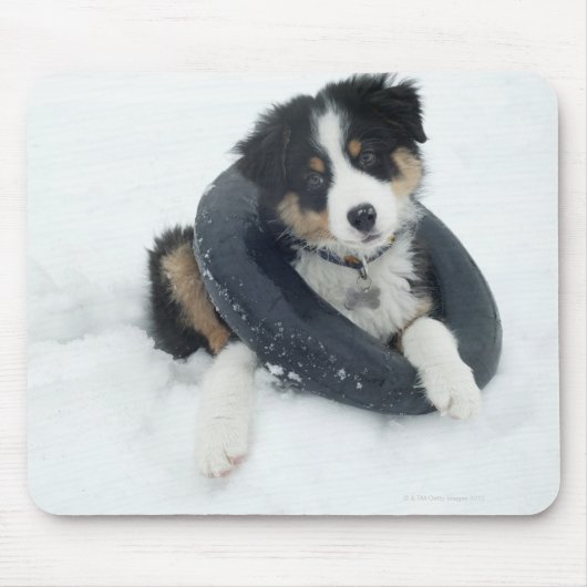 im inneren Rohr im Schnee Mousepad (Vorne)