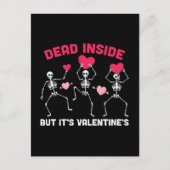 Im Inneren tot, aber es ist Valentinin Postkarte (Vorderseite)