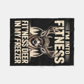 Im Into Fitness Fit'ness My Deer Zer Funny Hunting Fleecedecke (Vorderseite (Horizontal))