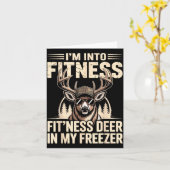 Im Into Fitness Fit'ness My Deer Zer Funny Hunting Karte (Gelbe Blume)