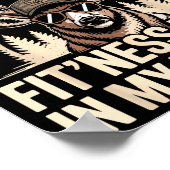 Im Into Fitness Fit'ness My Deer Zer Funny Hunting Poster (Ecke)