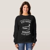 Im Into Fitness Hamburger Cheeseburger Graphic Sweatshirt (Vorne ganz)