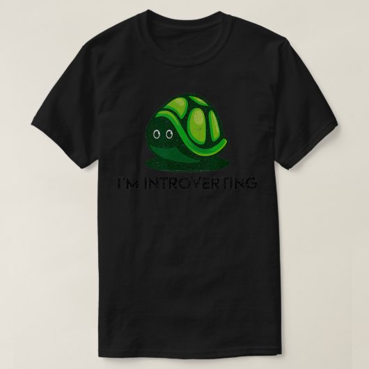Im Introvertierte Turtle Socially Awkward Introver T-Shirt (Design vorne)