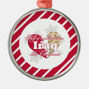 Im Irak diese Weihnachtsrunde Verzierung Silbernes Ornament