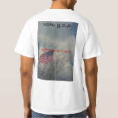 im IRAN GEGEN den REPUBLIKANISCHEN PRÄSIDENTEN, T-Shirt (Rückseite)