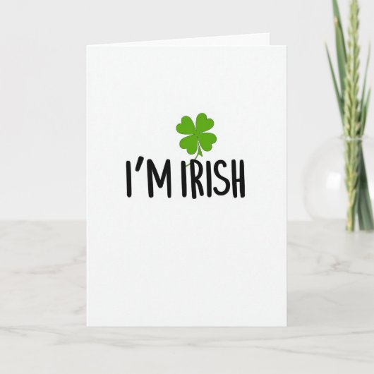 Im Irish Clover Pride Karte (Vorderseite)