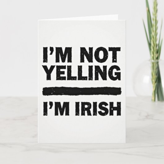 Im Irish Statement Card Karte (Vorderseite)