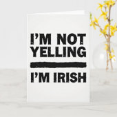Im Irish Statement Card Karte (Gelbe Blume)