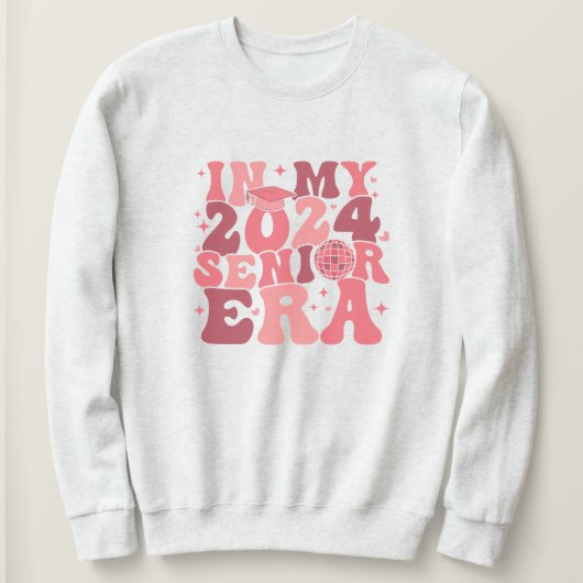Im Jahr 2024 | Rosa Groovy Lettering Sweatshirt (Design vorne)