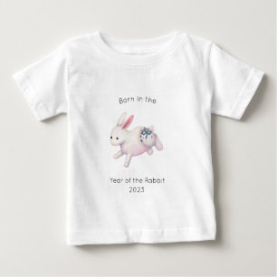 Im Jahr des Hasen Chinesisches Horoskop geboren Baby T-shirt
