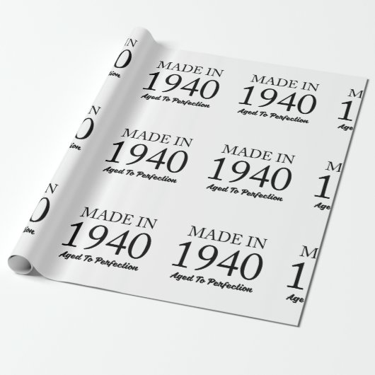 Im Jahre 1940 gemacht Geschenkpapier (Ungerollt)