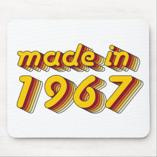 Im Jahre 1967 gemacht (Yellow&Red) Mousepad