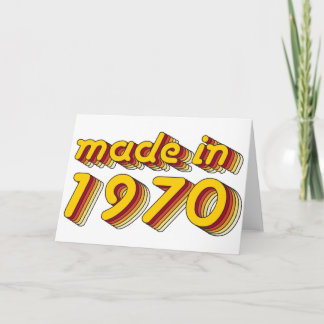 Im Jahre 1970 gemacht (Yellow&Red) Karte
