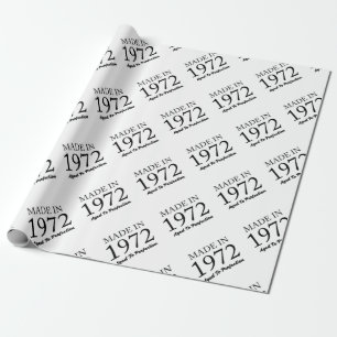 Im Jahre 1972 gemacht Geschenkpapier