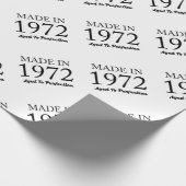 Im Jahre 1972 gemacht Geschenkpapier (Ecke)