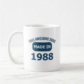 Im Jahre 1988 gemacht Kaffeetasse (Links)