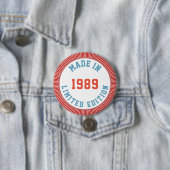 Im Jahre 1989 gemacht Button (Beispiel)