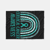 Im Januar tragen wir Aquamarinen und weißen Gebärm Fleecedecke (Vorderseite (Horizontal))