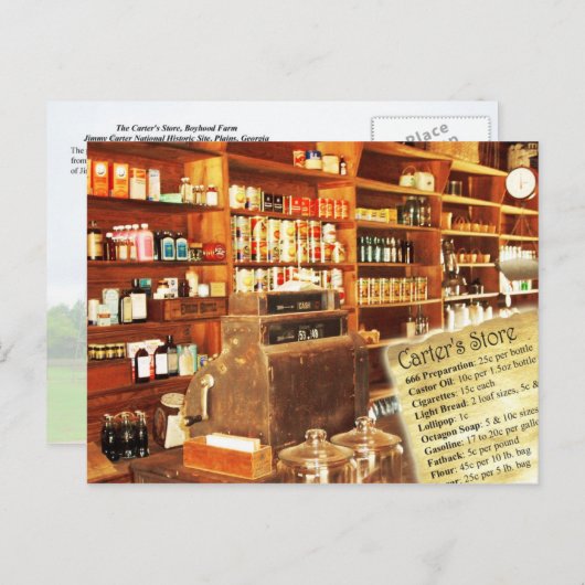 Im Jimmy Carter Boyhood Farm, Plains, GA Postkarte (Vorne/Hinten)
