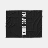 I'm Joe Biden Funny Instant Lazy Halloween Costume Fleecedecke (Vorderseite (Horizontal))