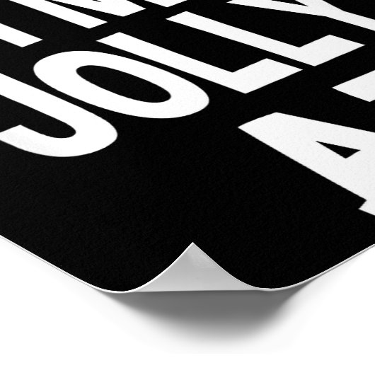 I'm Jolly Af Pajama, Christmas Adult Naughty Sweat Poster (Ecke)