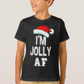 I'm Jolly Af Pajama, Christmas Adult Naughty Sweat T-Shirt (Vorderseite)