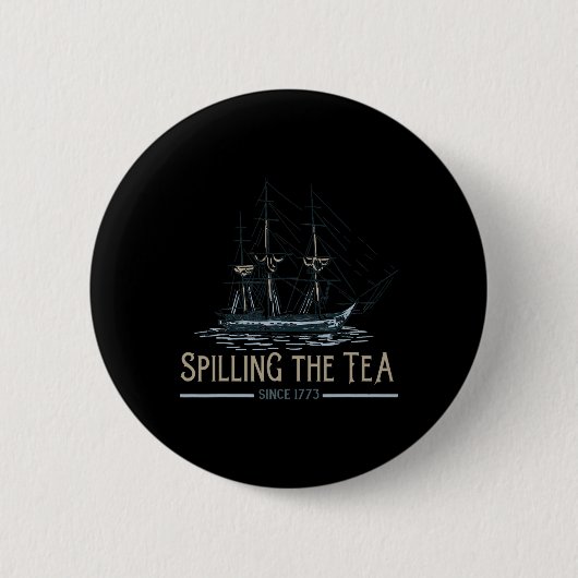 Im Juli das Tee seit 1773 Amerikanische Unabhängig Button (Vorderseite)