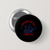 Im Juli die Teeausbreitung seit 1773 Geschichte Le Button (Vorne & Hinten)
